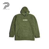 Olive Green Wool Hoodie