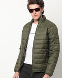 Olive Green Puffer Jacket