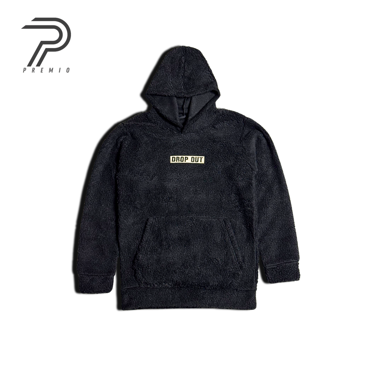 Black Wool Hoodie