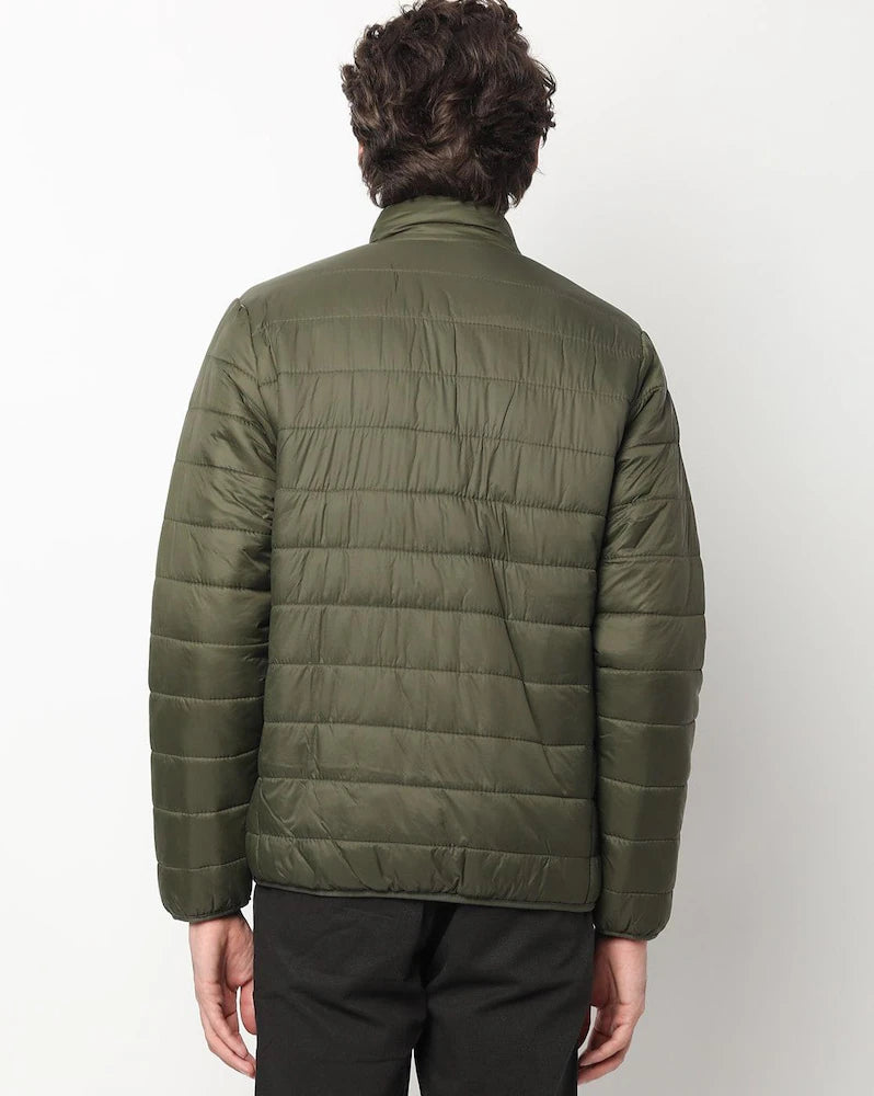 Olive Green Puffer Jacket